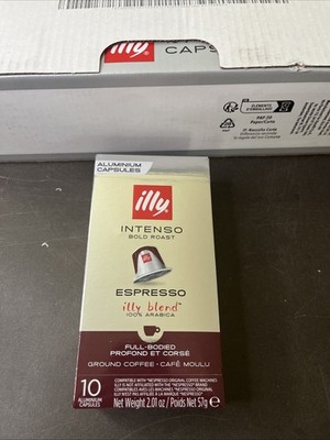 illy Espresso INTENSO ESPRESSO Bold Roast Capsules - 100 Count SEE PICS FOR DATE