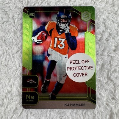2020 Panini Elements RC Metal NE Neon 96 KJ Hamler Broncos Numbered 7/10 Green