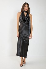 Nastygal Black Maxi Dress Womens Going Out Dresses