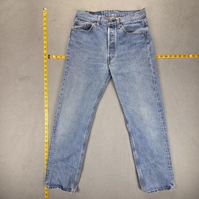 VTG Levis 501 Jeans Mens Blue Made In USA 90s Button Fly Fits 28x29