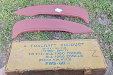 Nos Foxcraft 1960 Ford Galaxie Fairlane Fender Skirts 500 Fws-60 Nos Foxcraft 1960 Ford Galaxie Fairlane Fender Skirts 500 Fws-60