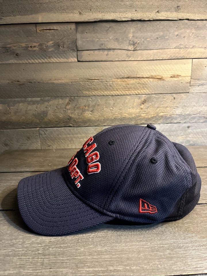 Gorra del Departamento de Bomberos de Chicago letra bloque New Era L/XL 39Thirty ajustada Foto 3 de 4