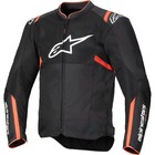 Alpinestars T-SPS Air V2 Textile Motorcycle Summer Jacket - Black / Fluo Red