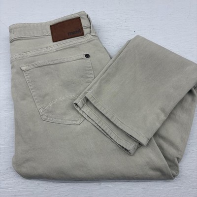 Mavi Jake Jeans Mens 33 X 30 Beige Slim Tapered Stretch Denim Light Wash