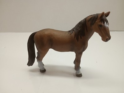 Schleich Stallion 2011 Schw. Gmnd D-73527 AM Limes 69 Rare Brown with White Feet