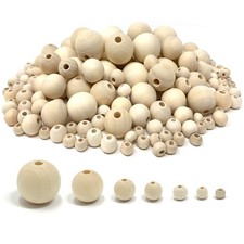 1000pcs Natural Wooden Beads, Round Wood Beads Unfinished Wooden Decorative B...