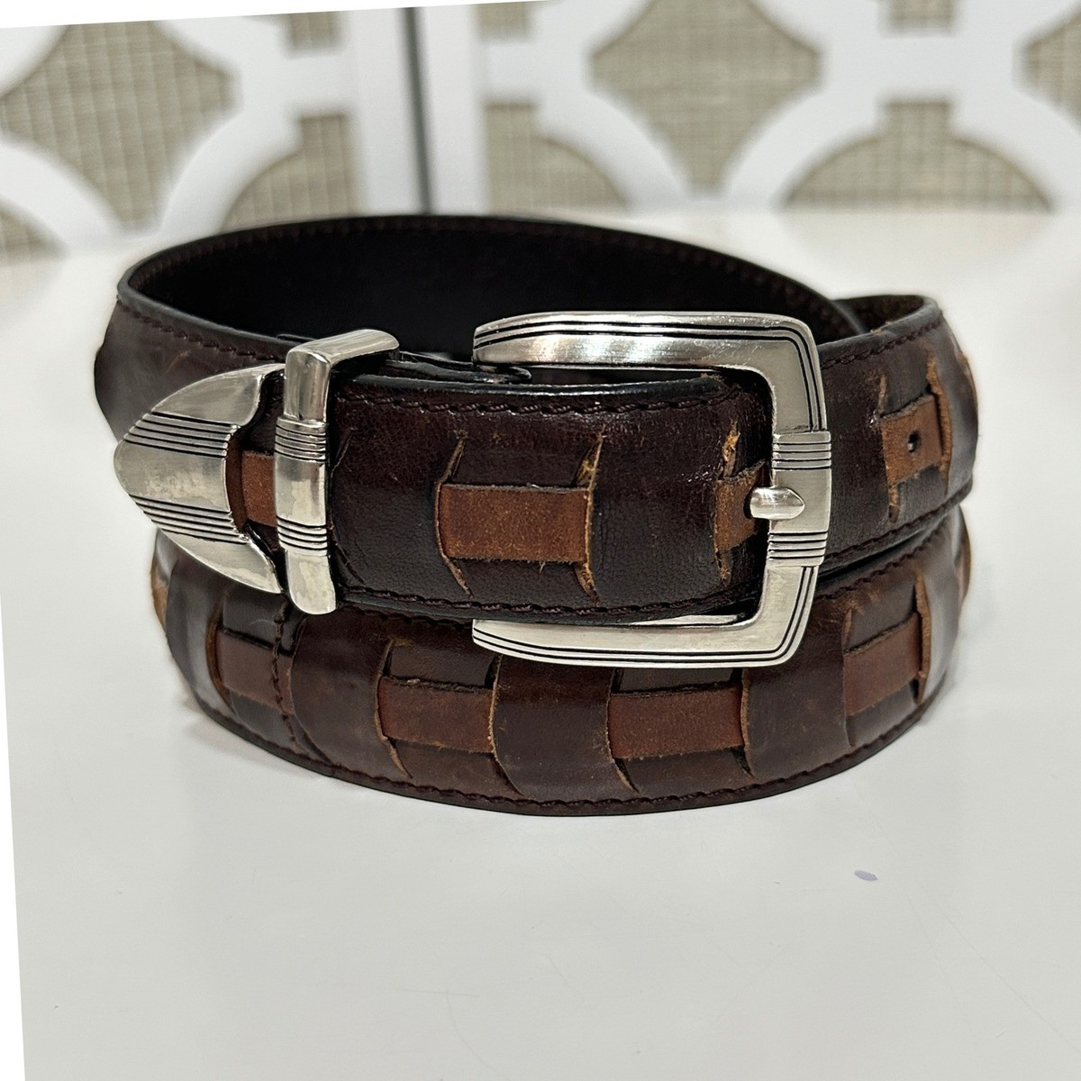 Classic Brown Leather Woven  - Men Men main image 2