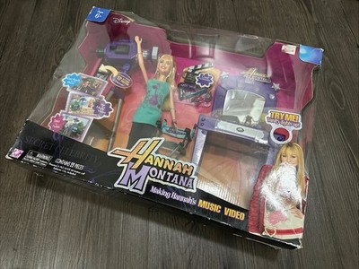 RARE NEW Hannah Montana Making Hannah's Music Video Doll W/ Light-Up Playset 08'