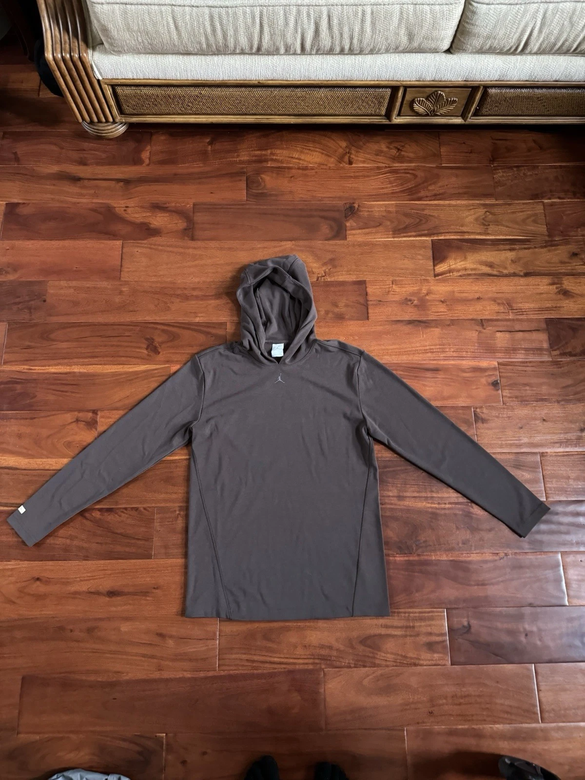 Jordan Sport Pullover Golf Hoodie Baroque Brown HQ8494-237 Men’s Size Small