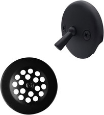 D92-62 3-1/8" Trip Lever Bathtub and Shower Drain Kit with 2-Hole Overflow Facep