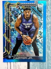 2025-26 Topps Holiday Wendell Carter JR Blue Foil Glitter Orlando Magic