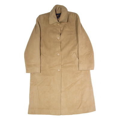 Vintage PENDLETON Damen Trenchcoat Beige Wolle 90er UK 16
