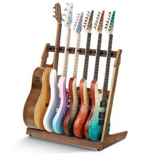Guitar Stand for Multiple Guitars,Multi Wood Guitar Rack for 4 Acoustic Guita...