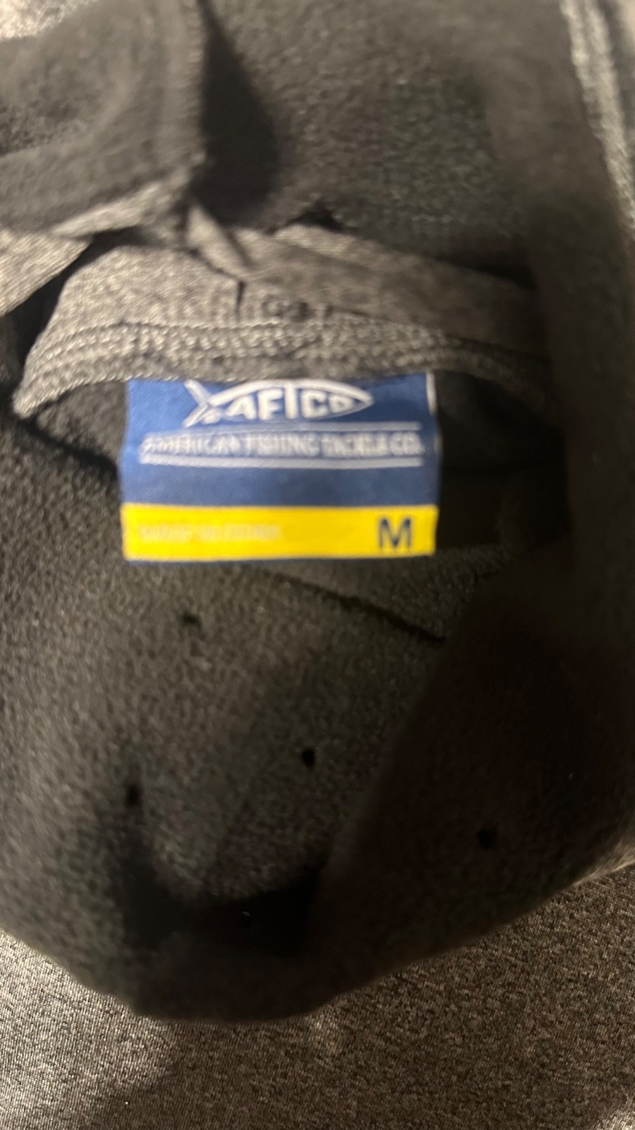 AFTCO Performance Charcoal Gray Pullover Hoodie M… - image 5