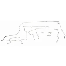 Classic Tube Complete Brake Line Kit Original Steel Power Disc Mustang 5.0L 1...