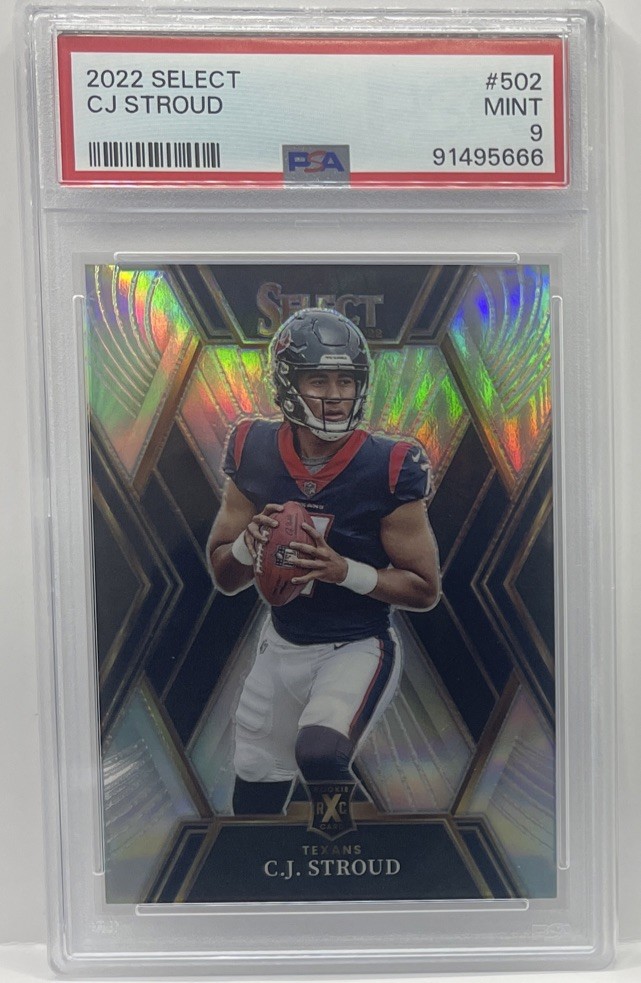 2022 Panini Select XRC Silver Prizm #502 CJ Stroud Texans RC Rookie PSA 9 MINT