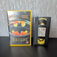 Batman 1989 VHS Very Rare Yellow Box Ex Rental big box l VHS Warner Bros Keaton