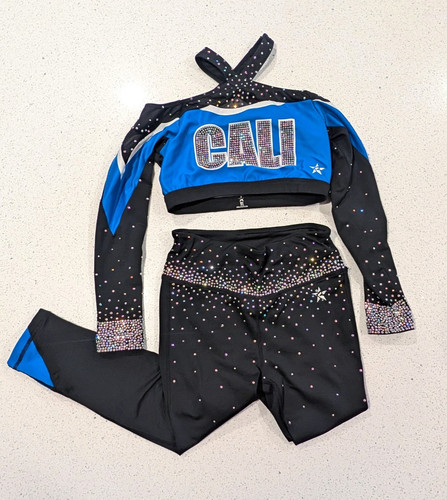 ICONIC CALI Elite ALLSTARS Cheer Uniform Rebel Athletics Cheer Cheerleading Set