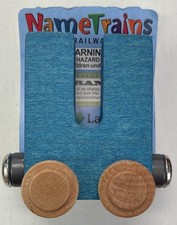 Maple Landmark Inc. 100214 NameTrains "U" Blue Wooden Letter Car