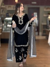 BOLLYWOOD DRESS PAKISTANI INDIAN WEDDING PARTY WEAR BOLLYWOOD FARSHI SALWAR SUIT