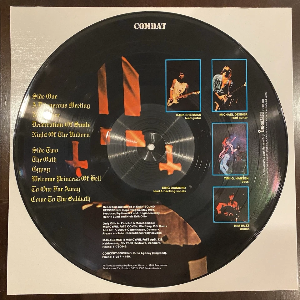 Mercyful Fate Don’t Break The Oath Picture Disc LP Vinyl 1984 US RARE!!! - Image 2 of 2