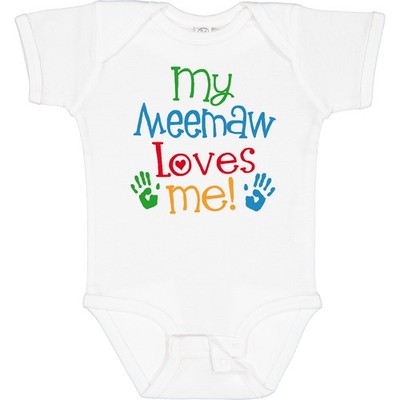 Inktastic Me Meemaw Loves Me Cute Baby Bodysuit Childs Grandkids Grandchild