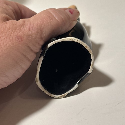 Vintage Ceramic Pie Bird Vent-Mid Century Japan Or USA - Unmarked- Black/pink/Bl - Picture 17 of 24