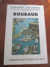 Affiche d'Exposition André Roubaud Galerie Lacydon 1978  60 X 40 cm   118