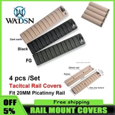 4pcs/Set Tactical Rail Mount Covers Fit NATO 20mm Picatinny Rail Panel New