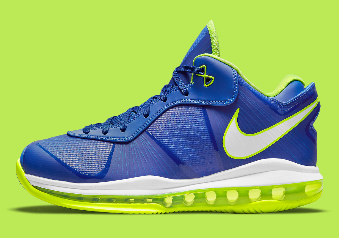 Nike LeBron James 8 V/2 Low QS Sprite Blue Volt Green DN1581-400 sz 8.5 Мужские