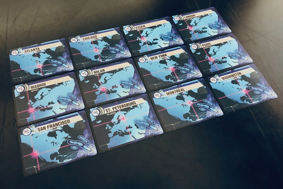 Pandemic | Blue Infection Cards, Complete Set | Extra/Replacement