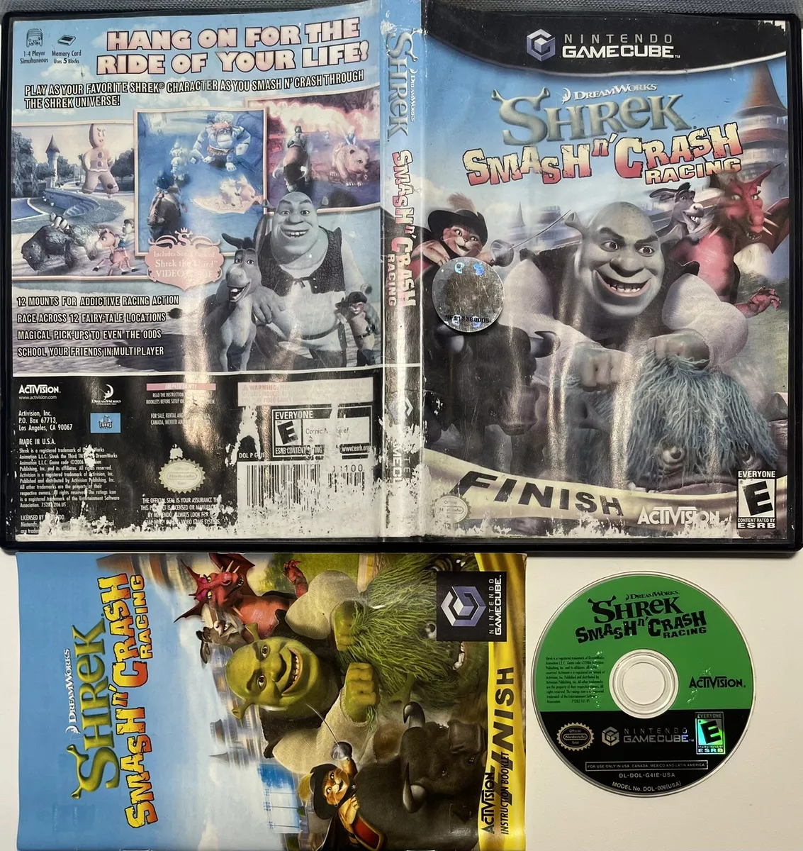 Shrek Smash n' Crash Racing - Nintendo Gamecube Videogame