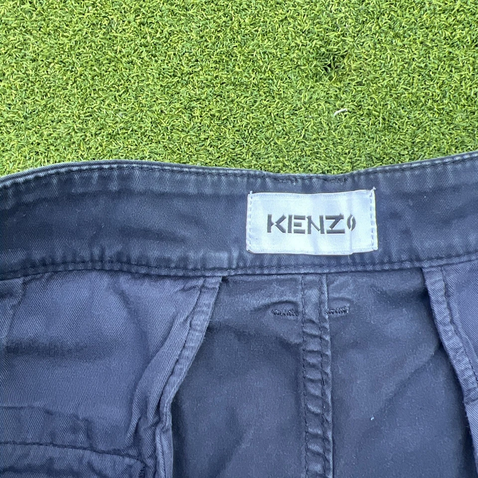 Pantalón KENZO Paris Caqui Azul Marino Botón Mosca Para Hombre Talla 32x29 (34x29) Foto 3 de 4