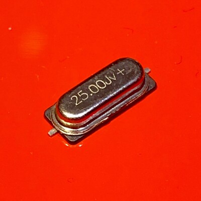 [4x] SMU2 JAUCH Quartz Crystal 25.0MHz 30pF 30/50ppm SMD 2-Pad