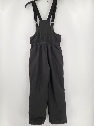 Faded Glory Youth Girls Size 8 Medium Black Overalls Pants - Picture 2 of 6