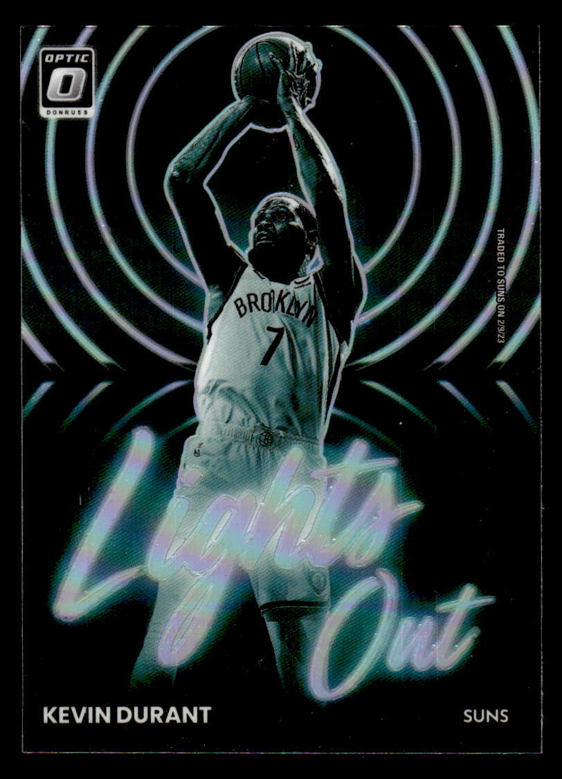 Kevin Durant 2022-23 Donruss Optic Lights Out Holo #4
