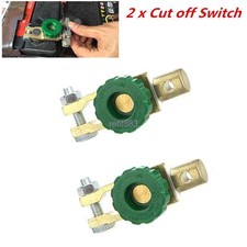 2x Car Van Boat Battery Terminal Disconnect Switch cut off power Link Automotive