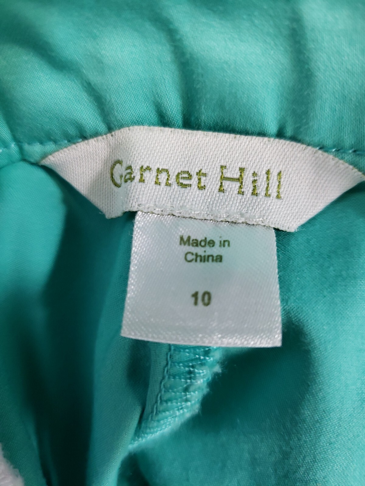 Hill Women's Size 10 Flat Front Crop Pants Mid Rise Green 24 in