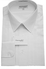 Men's 100 Cotton. White Lay-Down Collar Formal Tuxedo Shirts Big  Tall sizes.