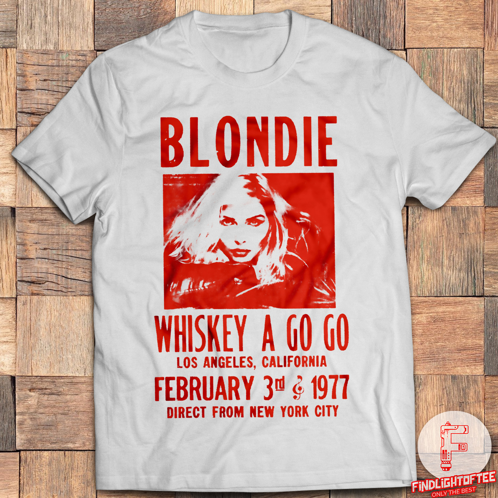 Blondie Whiskey A Go Go Concert in LA Poster T-Shirt Debbie Harry Chris Stein