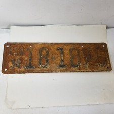 1934 KANSAS STATE LICENSE PLATE CAR TAG 18-1876 YEAR 34