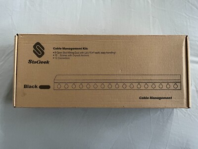 Stageek Cable Management Raceway System Kit - Black (Complete)