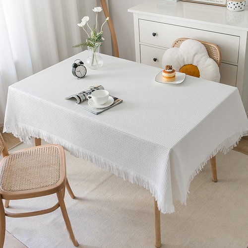Round Square Tablecloth Table Cover Party Wedding Linen Colors Party Desk Cover - Picture 8 of 27