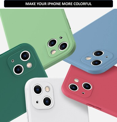 FREE SHIPPING Liquid silicone case shockproof soft back cover for iphone 15