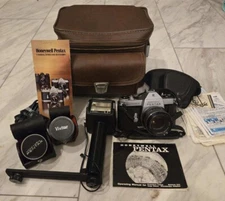 Honeywell Pentax Sportmatic F Camera 1.4 Takumar 50mm Lens and Case. Mint.