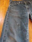 Levis 513 30x32 Dark Blue Slim Distressed Paint Arty Rocker Faded Soft — photo 6