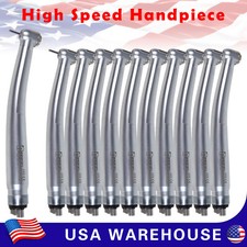 10pcs Burr Dental High Speed Handpiece Push Button 4-Hole Turbine Fit NSK NEW CE
