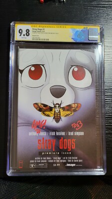 Stray Dogs #1 CGC SS 9.8 Silence of the Lambs Variant Signed by Fleecs Forstner