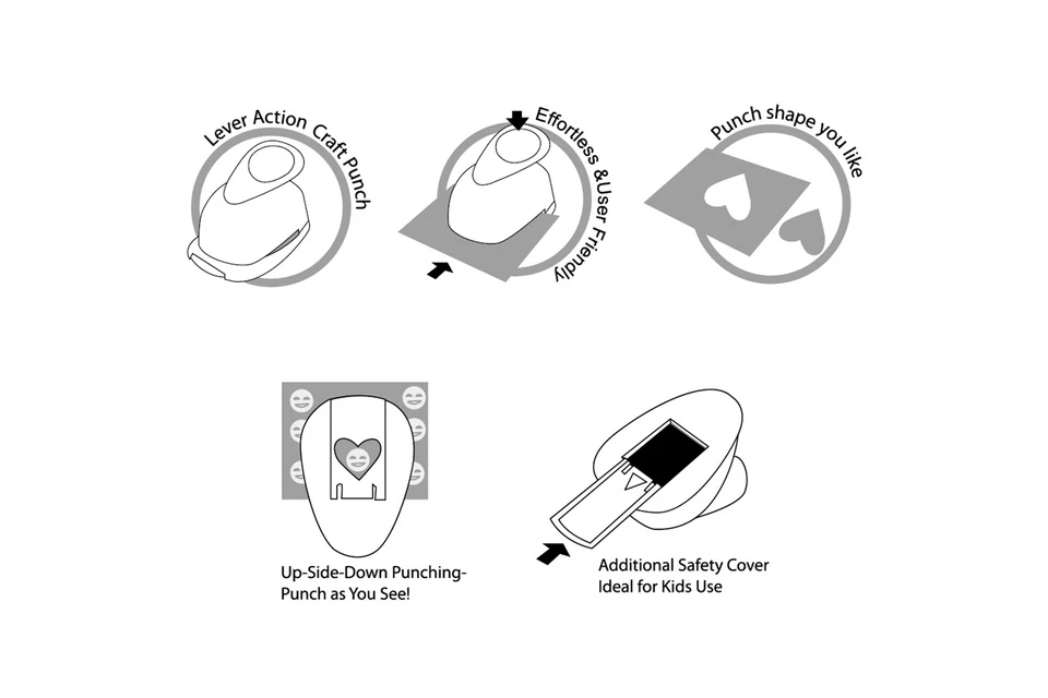 Punzón artesanal de acción palanca cuadrada festoneada Bira Craft de 1 7/8 x 1 7/8 pulgadas Foto 3 de 3