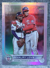 2022 Topps Update #US310 Rivalry Love Juan Soto Ozzie Albies Rainbow Foil